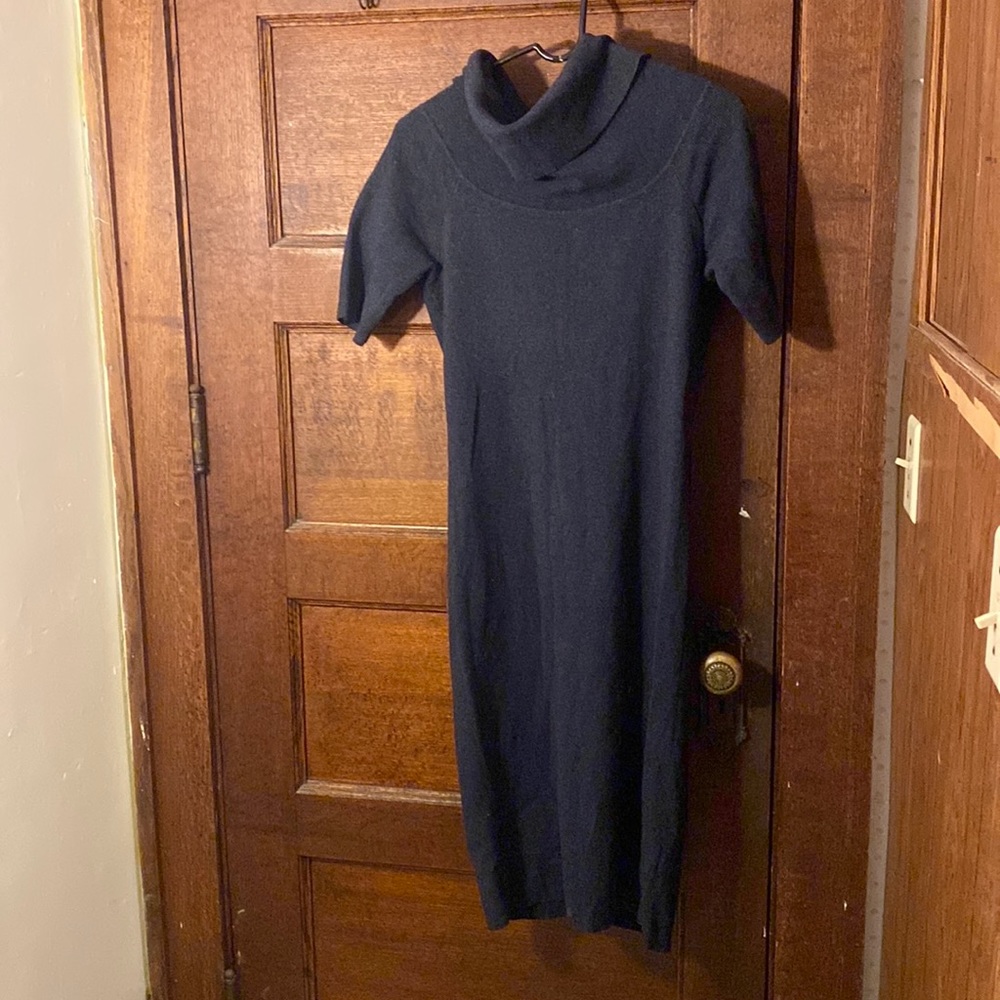 Cupcakes and Cashmere Gray Cowl Neck Sweater Dress S